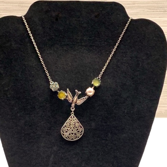 Vintage Victorian-Style Sparrow Necklace - Picture 3 of 6